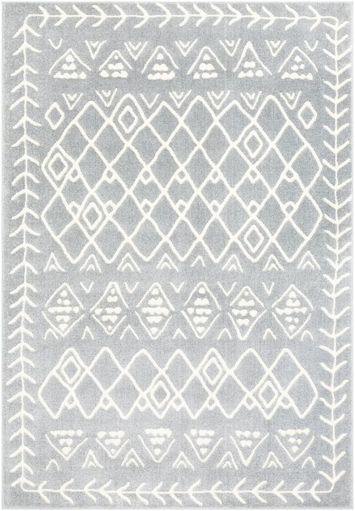 HRZ2314-1616 18 in. Horizon Area Rug, Medium Gray & Cream
