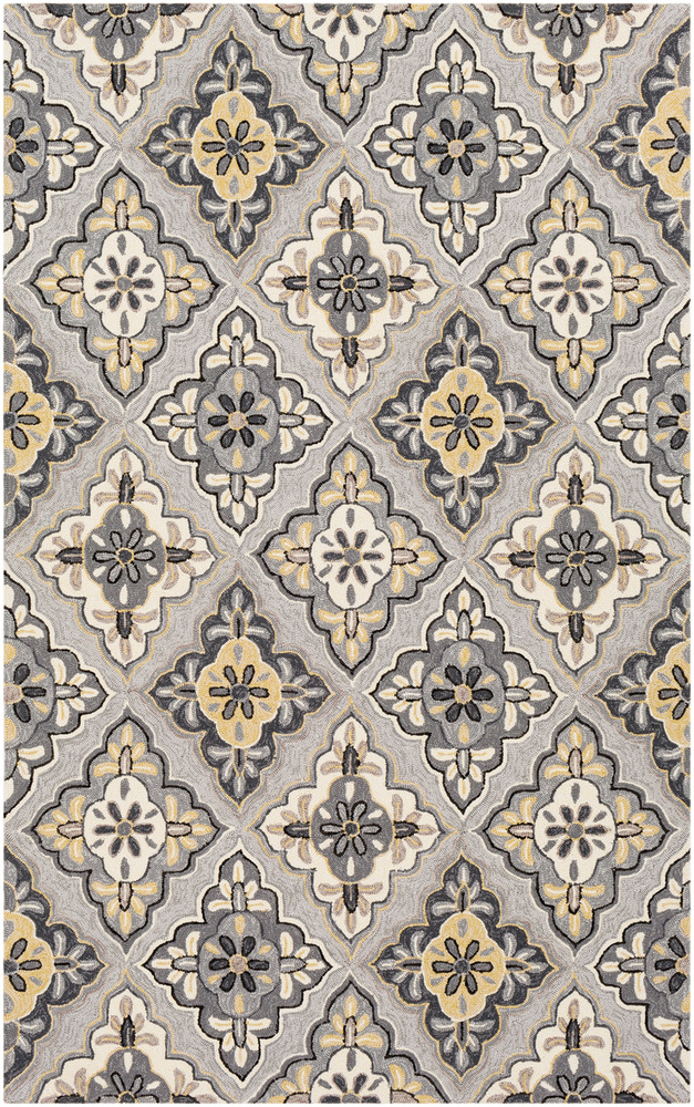 RAI1277-1616 18 in. Rain Area Rug, Black