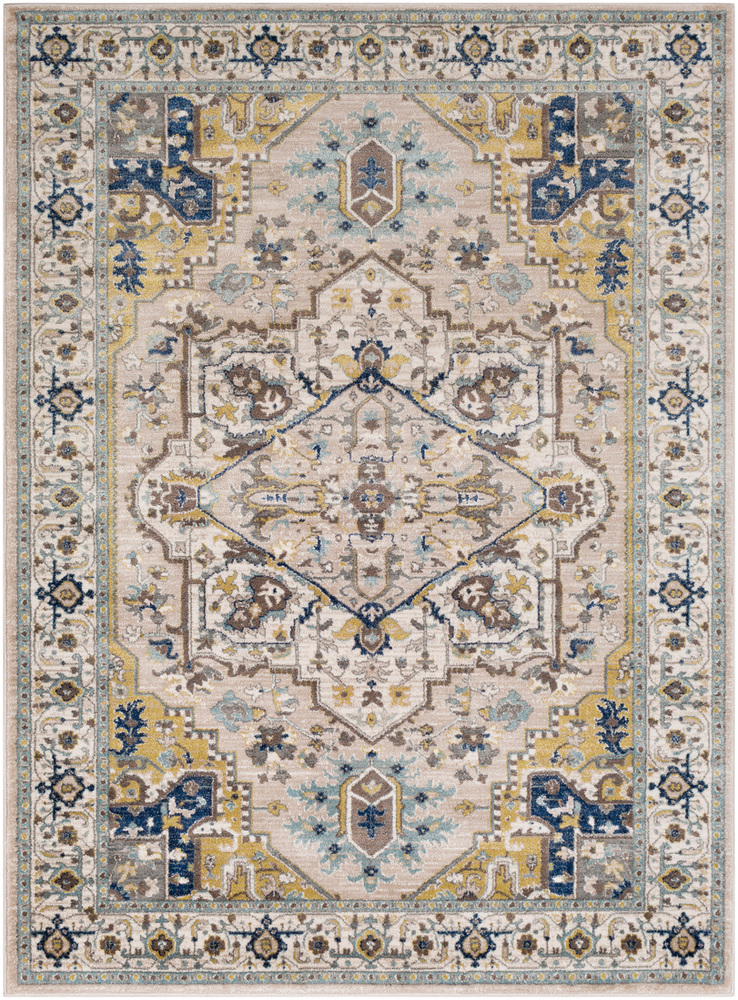 AHN2301-1616 18 in. Athens Area Rug, Camel