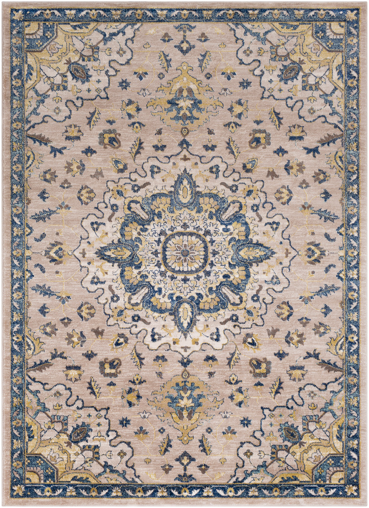 AHN2305-1616 18 in. Athens Area Rug, Navy