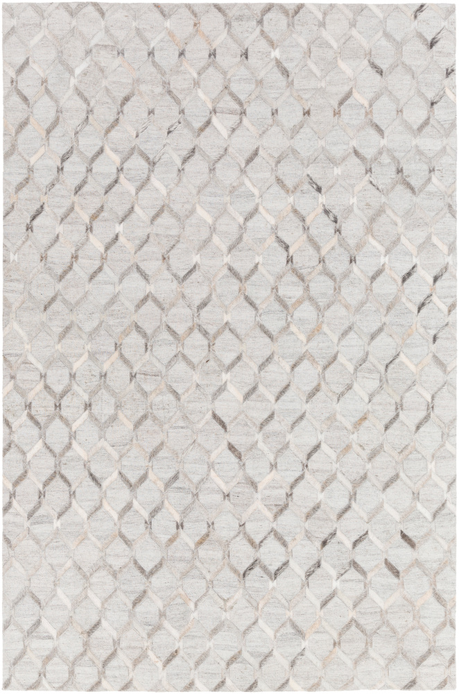 MOD1010-1616 18 in. Medora Area Rug, Medium Gray, Cream & Light Gray
