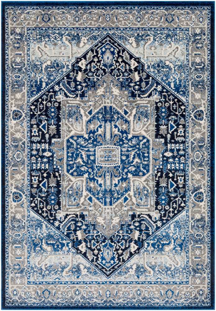 CSA2319-1616 18 in. Chelsea Area Rug, Dark Blue