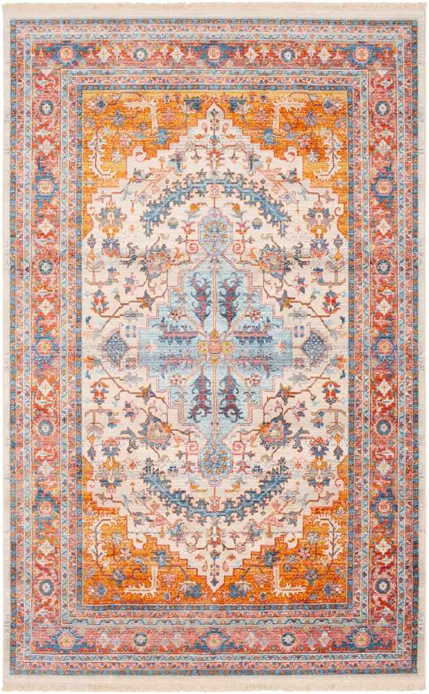 EPC2325-1616 18 in. Ephesians Area Rug, Aqua