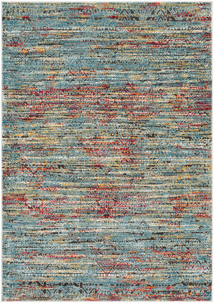 HER2314-1616 18 in. Herati Area Rug, Aqua