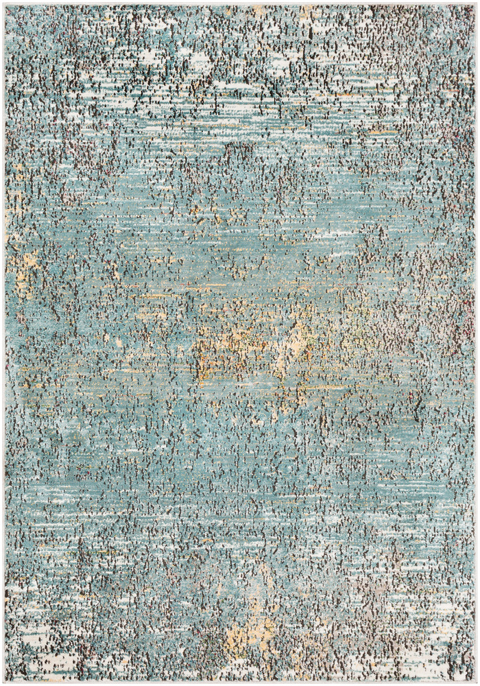 HER2320-1616 18 in. Herati Area Rug, Aqua