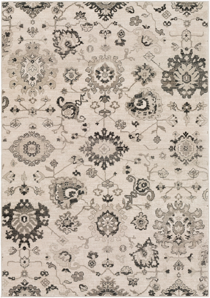 MEP2308-1616 18 in. Mesopotamia Area Rug, Camel, Black & Ivory