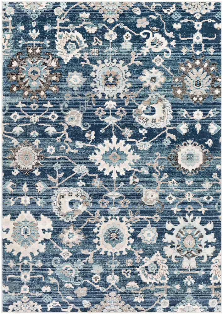 MEP2310-1616 18 in. Mesopotamia Area Rug, Medium Gray