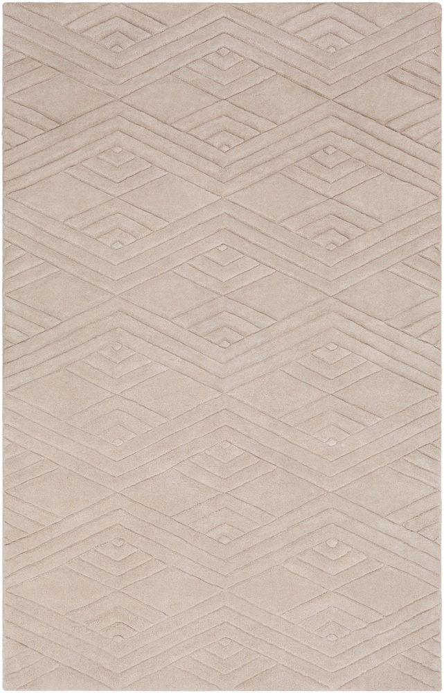 ETC5001-1616 18 in. Etching Area Rug, Khaki