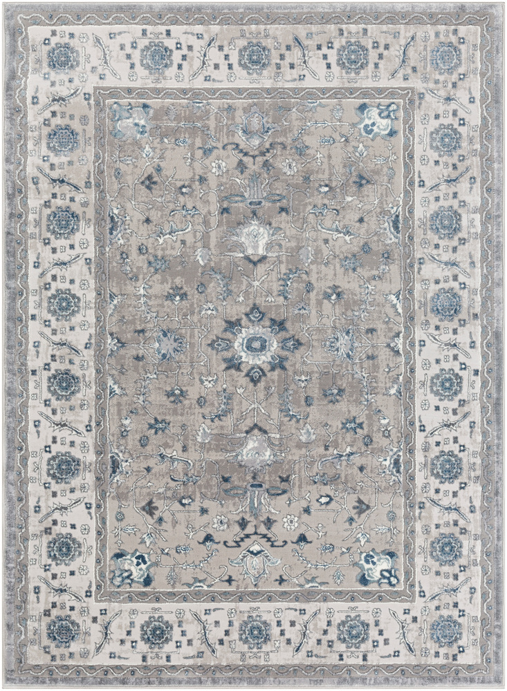 KAT2304-6796 6 ft. 7 in. x 9 ft. 6 in. Katmandu Area Rug, Navy
