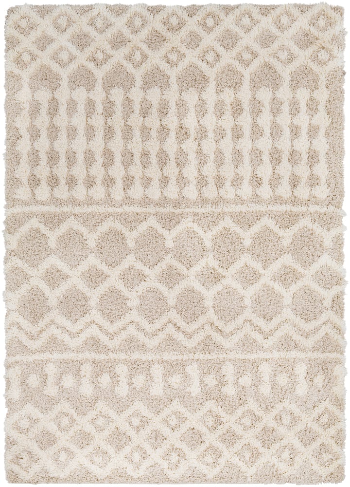 USG2303-710103 7 ft. 10 in. x 10 ft. 3 in. Urban Shag Area Rug, Cream & Beige -  Livabliss