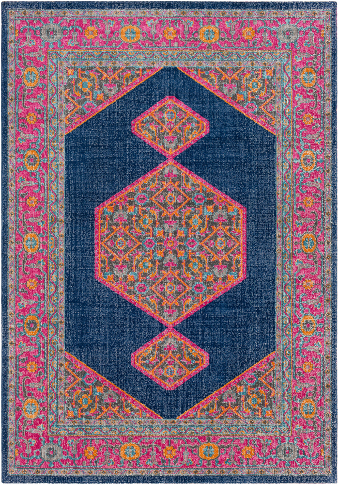 TSE1002-1616 18 in. Tessera Area Rug, Dark Blue
