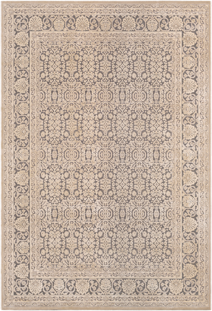 ASP2300-1616 18 in. Aesop Area Rug, Light Gray, Beige & Medium Gray