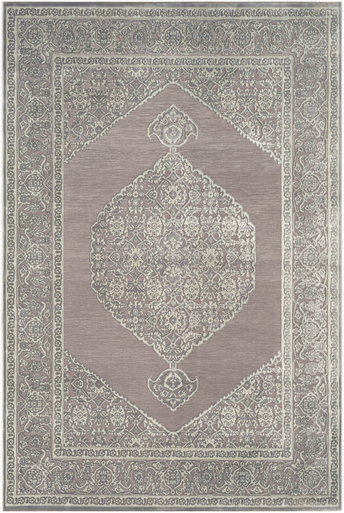 ASP2317-1616 18 in. Aesop Area Rug, Medium Gray & Sea Foam