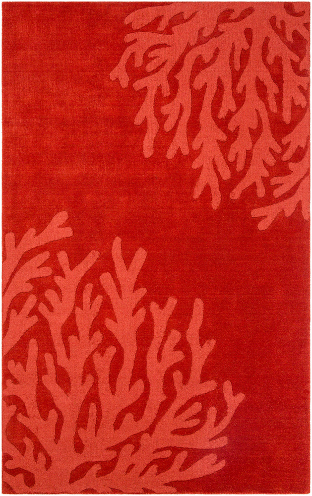 M5458-1616 18 in. Mystique Area Rug, Dark Red