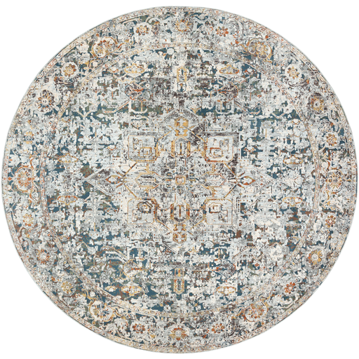 PDT2300-710RD 7 ft. 10 in. Presidential Round Area Rug, Pale Blue