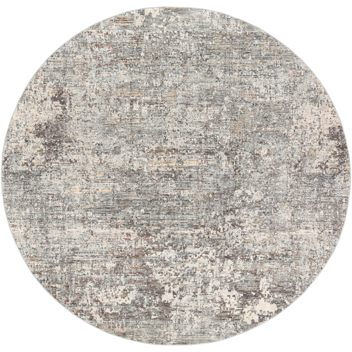 PDT2303-710RD 7 ft. 10 in. Presidential Round Area Rug, Pale Blue