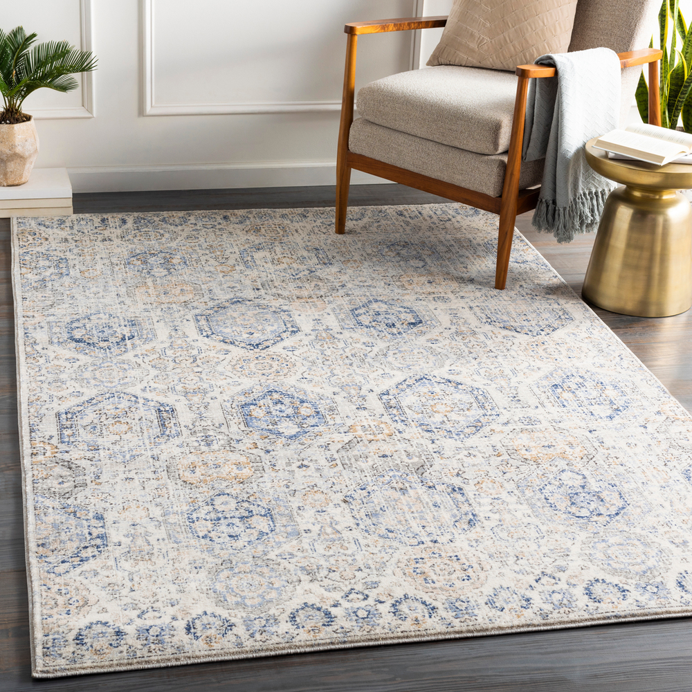 IGO2308-4357 4 ft. 3 in. x 5 ft. 7 in. Indigo Machine Woven Rug - 100 Percent Polypropylene