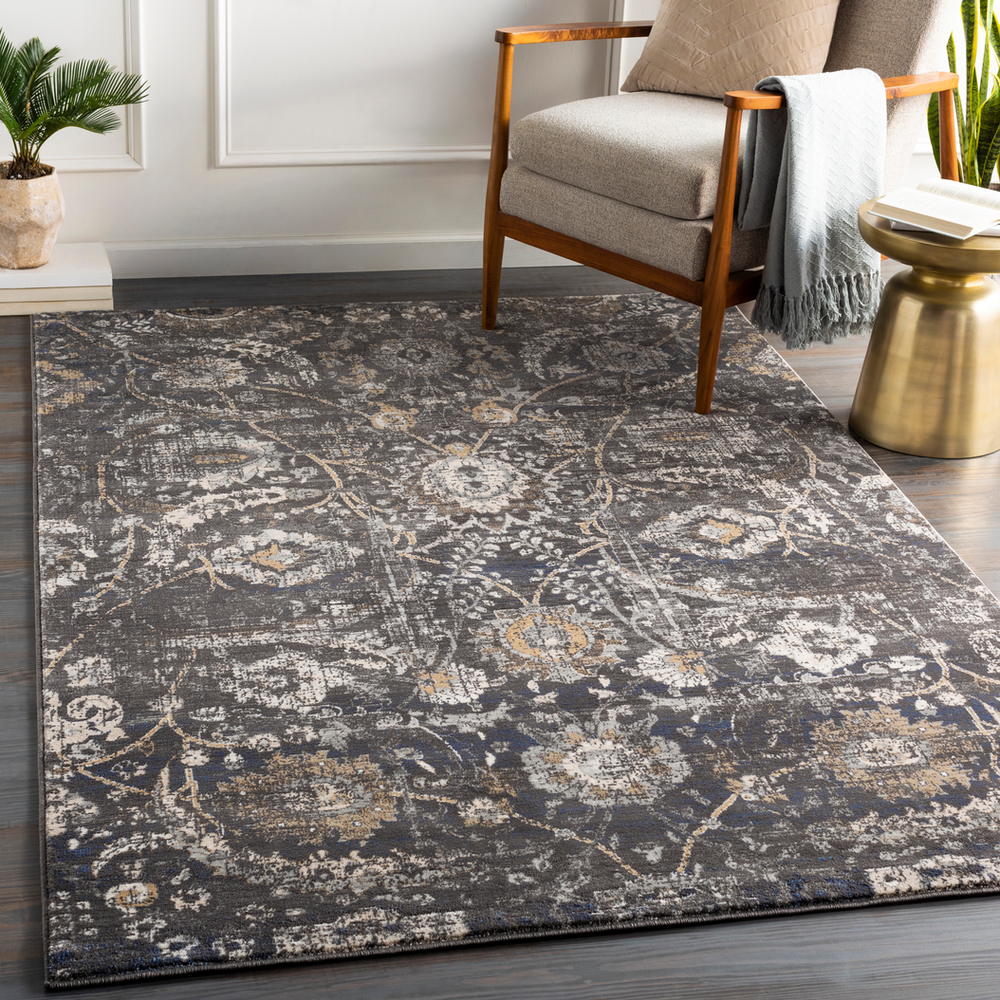 IGO2317-4357 4 ft. 3 in. x 5 ft. 7 in. Indigo Machine Woven Rug - 100 Percent Polypropylene