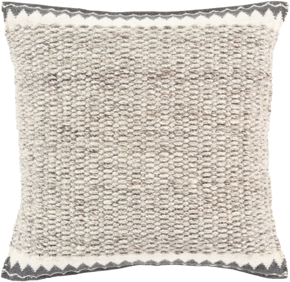FAO003-1818 18 x 18 in. Faroe Woven Pillow Cover - 70 Percent Wool, 20 Percent Cotton, 10 Percent Viscose