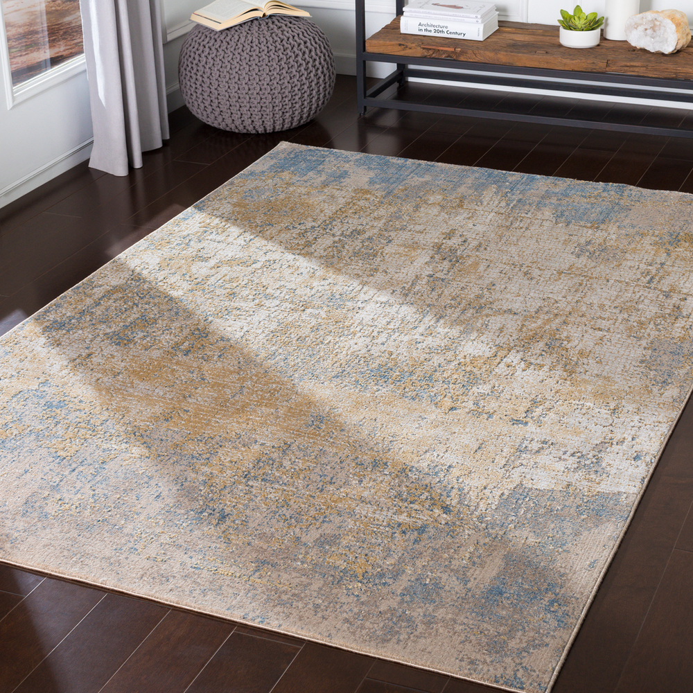 AIS2300-1014 10 ft. x 14 ft. Aisha Machine Woven Rug - 70 Percent Viscose, 30 Percent Polyester