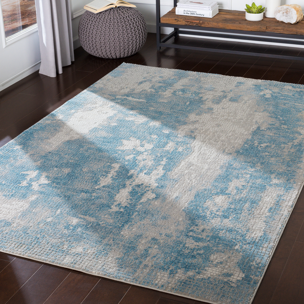 AIS2301-1215 12 x 15 ft. Aisha Machine Woven Rug - 70 Percent Viscose, 30 Percent Polyester