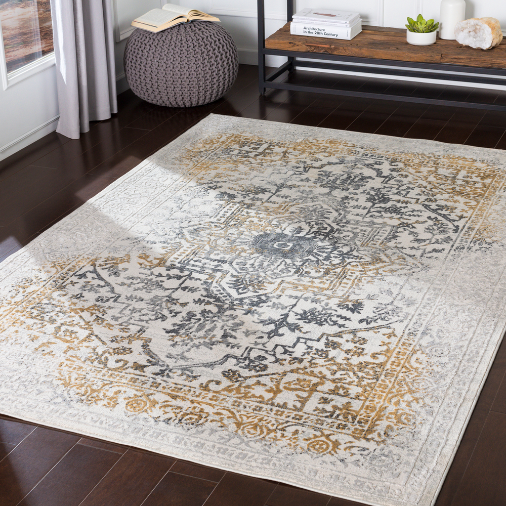 AIS2308-1215 12 x 15 ft. Aisha Machine Woven Rug - 70 Percent Viscose, 30 Percent Polyester