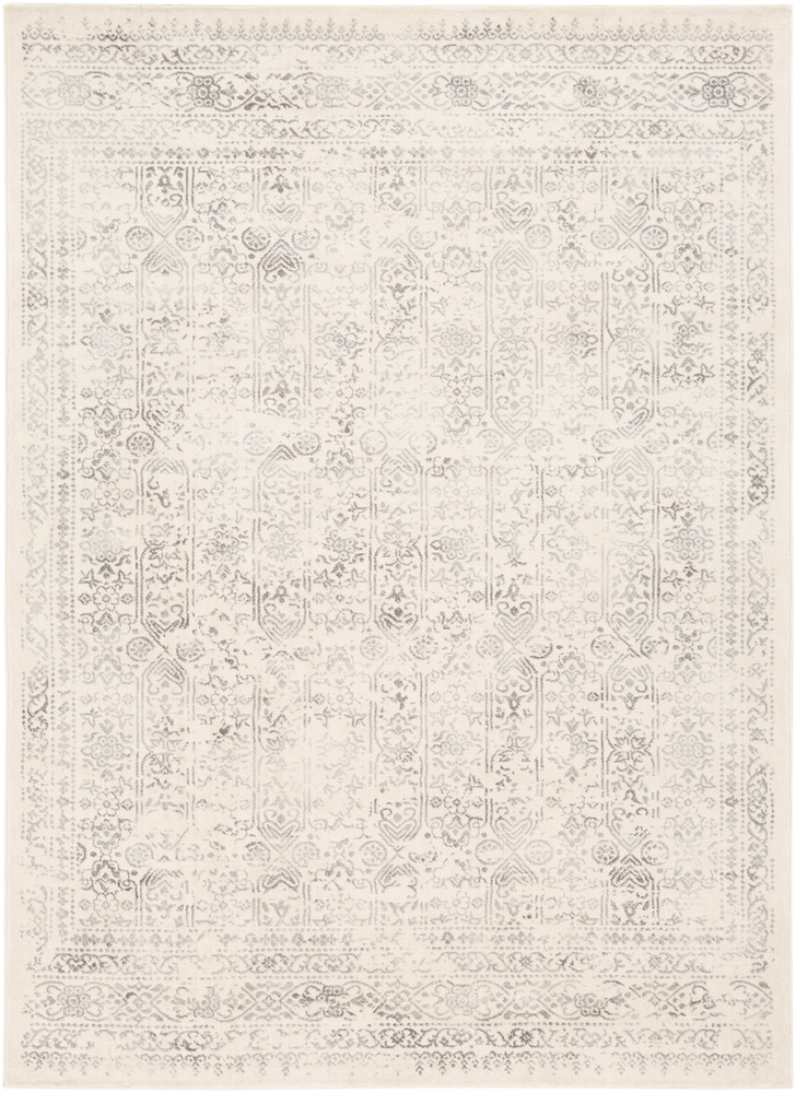 ROM2308-9123 9 ft. x 12 ft. 3 in. Roma Machine Woven Rug, Light Gray, Cream & Camel