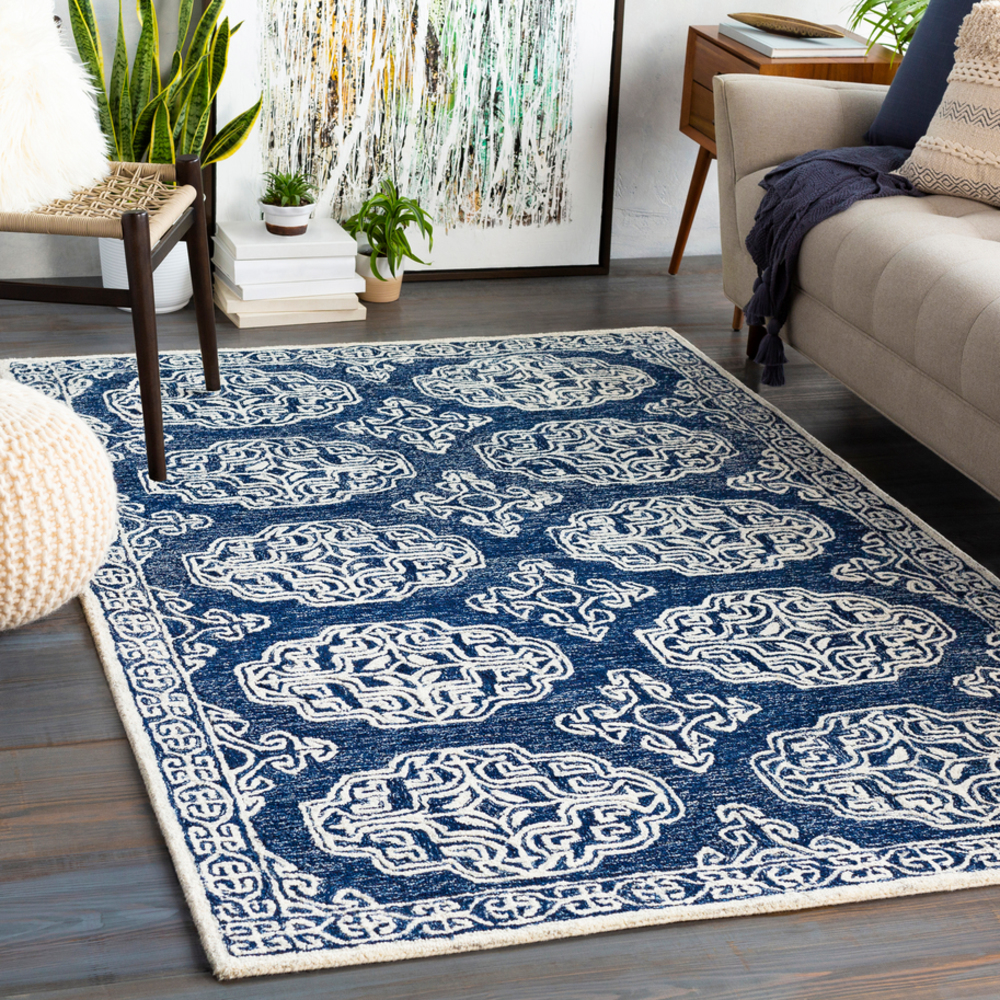 GND2308-8RD 8 ft. Round Granada Hand Tufted Rug - 100 Percent Wool