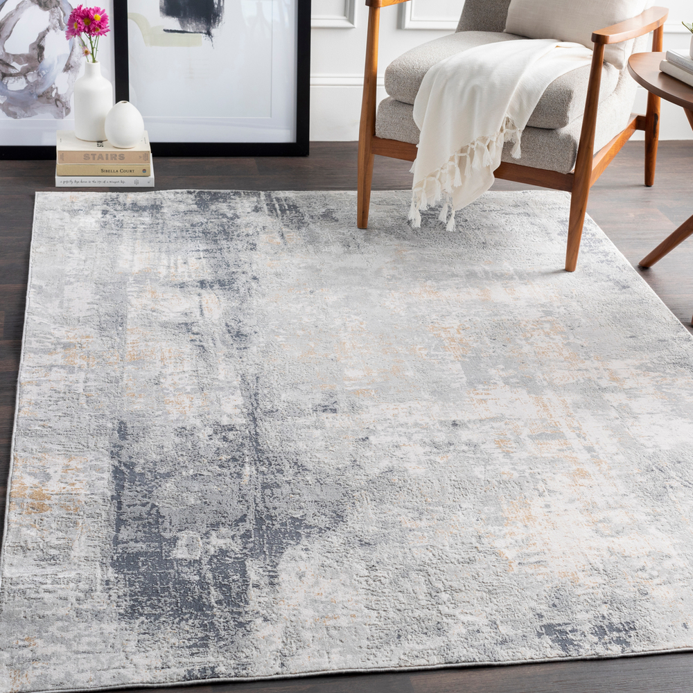 MLN2304-2777 2 ft. 7 in. x 7 ft. 7 in. Milano Machine Woven Rug - 60 Percent Viscose, 40 Percent Polyester