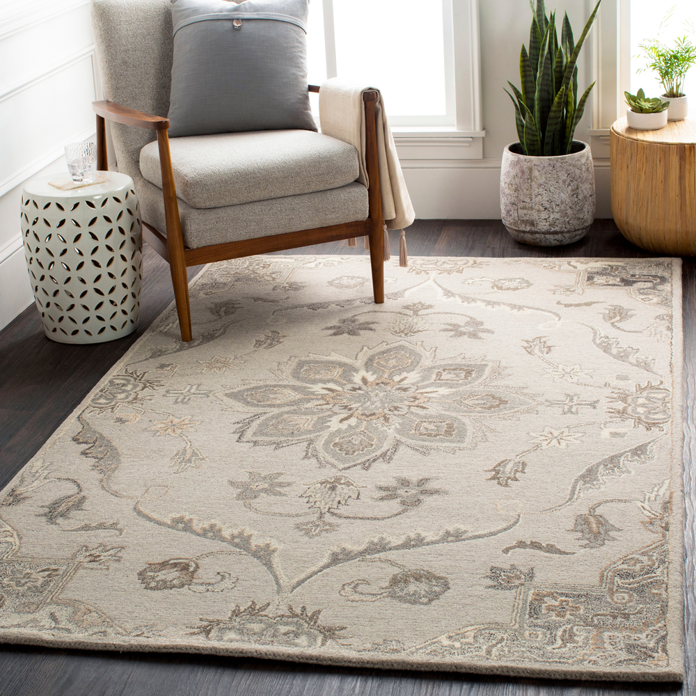 CAE1201-99RD 9 ft. 9 in. Round Caesar Hand Tufted Rug - 100 Percent Wool
