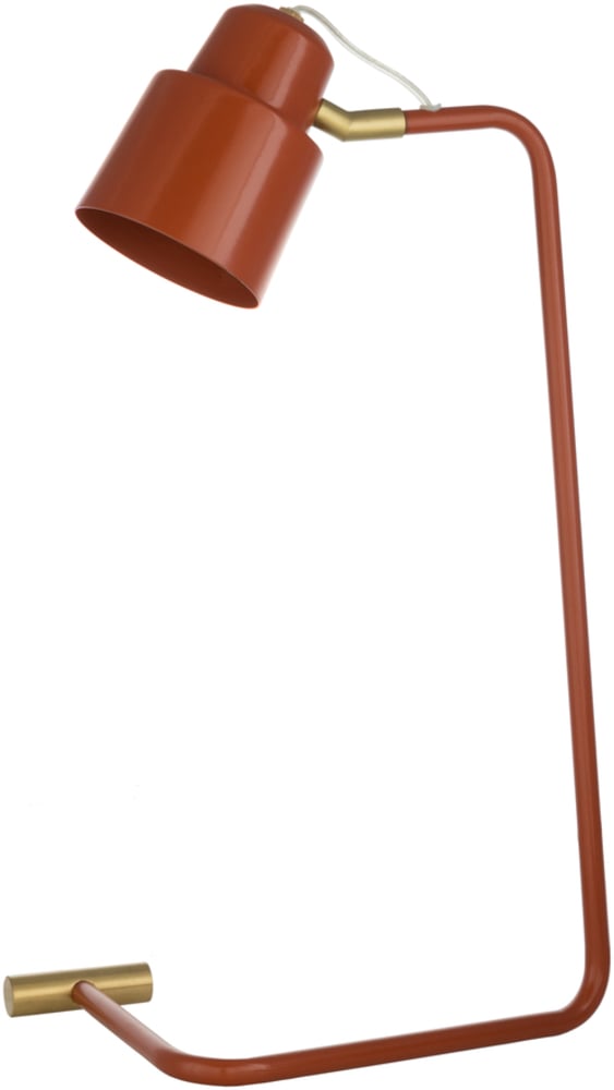 burnt orange floor lamp