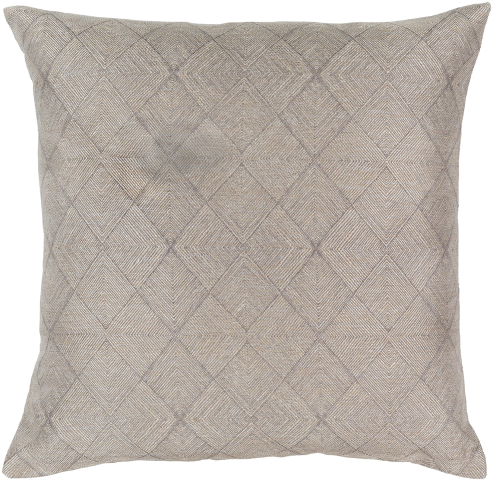 Picture of Surya MSA002-1818 18 x 18 in. Messina Woven Pillow Cover&#44; Medium Gray & Metallic - Champagne