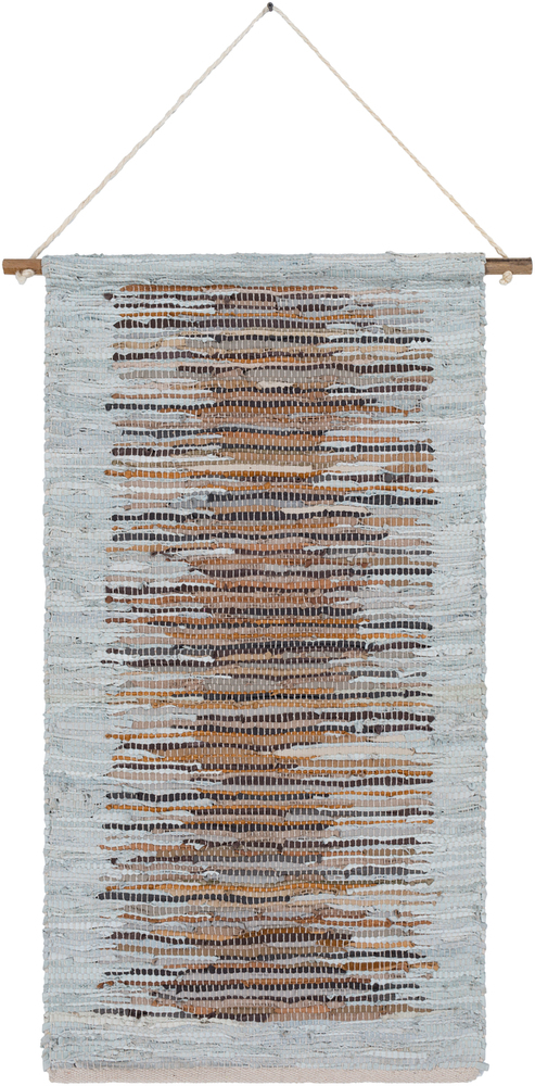 22 x 44 in. Santos Woven Wall Hanging - 100 Percent Leather
