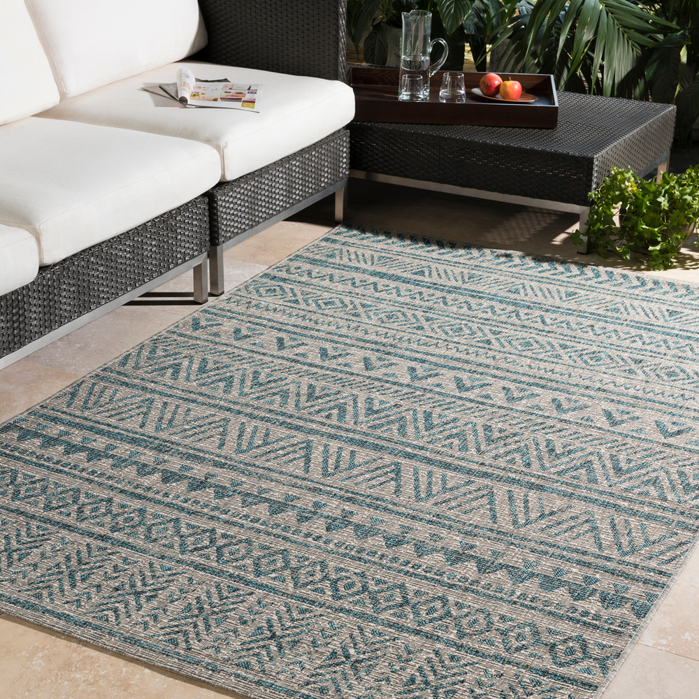 EAG2307-53RD 5 ft. 3 in. Round Eagean Machine Woven Rug - 100 Percent Polypropylene