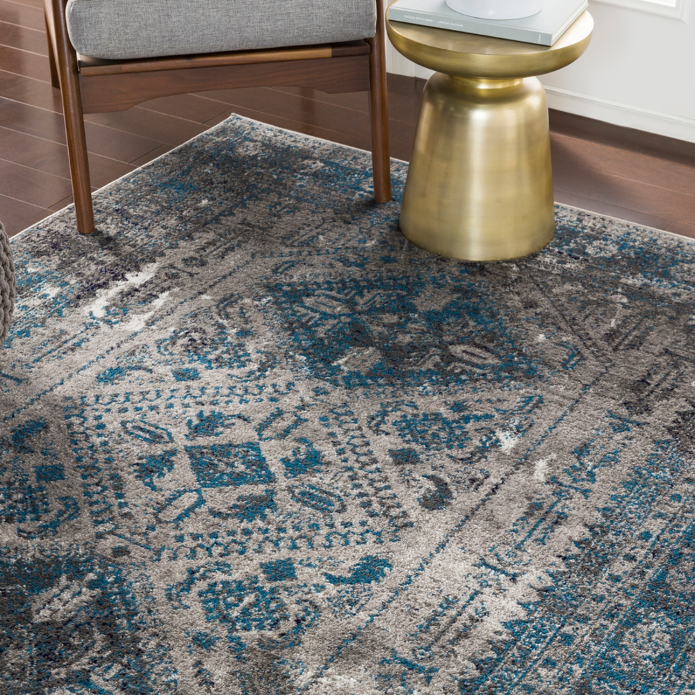 MNC2312-53RD 5 ft. 3 in. Round Monte Carlo Machine Woven Rug - 100 Percent Polypropylene