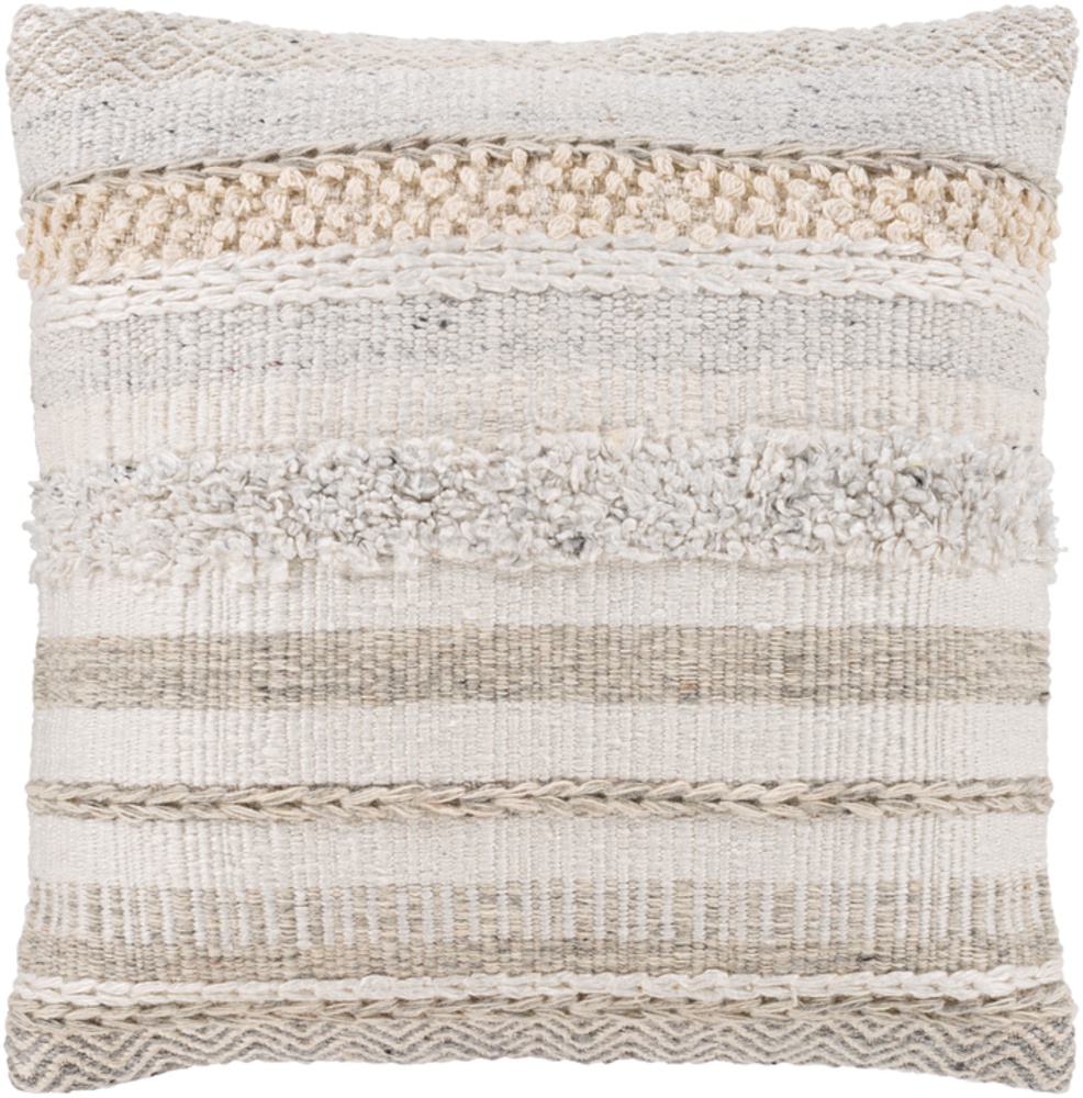 LNS004-2020 20 x 20 in. Lorens Woven Pillow Cover - 40 Percent Wool, 20 Percent Cotton, 20 Percent Linen, 20 Percent Viscose -  Livabliss