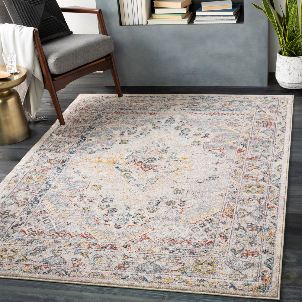 AKR2301-679 6 ft. 7 in. x 9 ft. Ankara Machine Woven Rug - 100 Percent Polypropylene