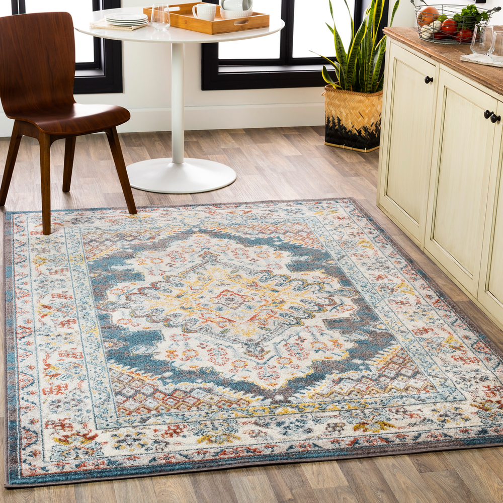 AKR2303-679 6 ft. 7 in. x 9 ft. Ankara Machine Woven Rug - 100 Percent Polypropylene