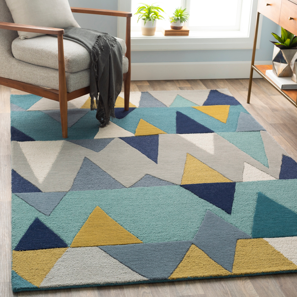 KDY3012-8SQ 8 ft. Square Kennedy Hand Tufted Rug - 100 Percent Wool