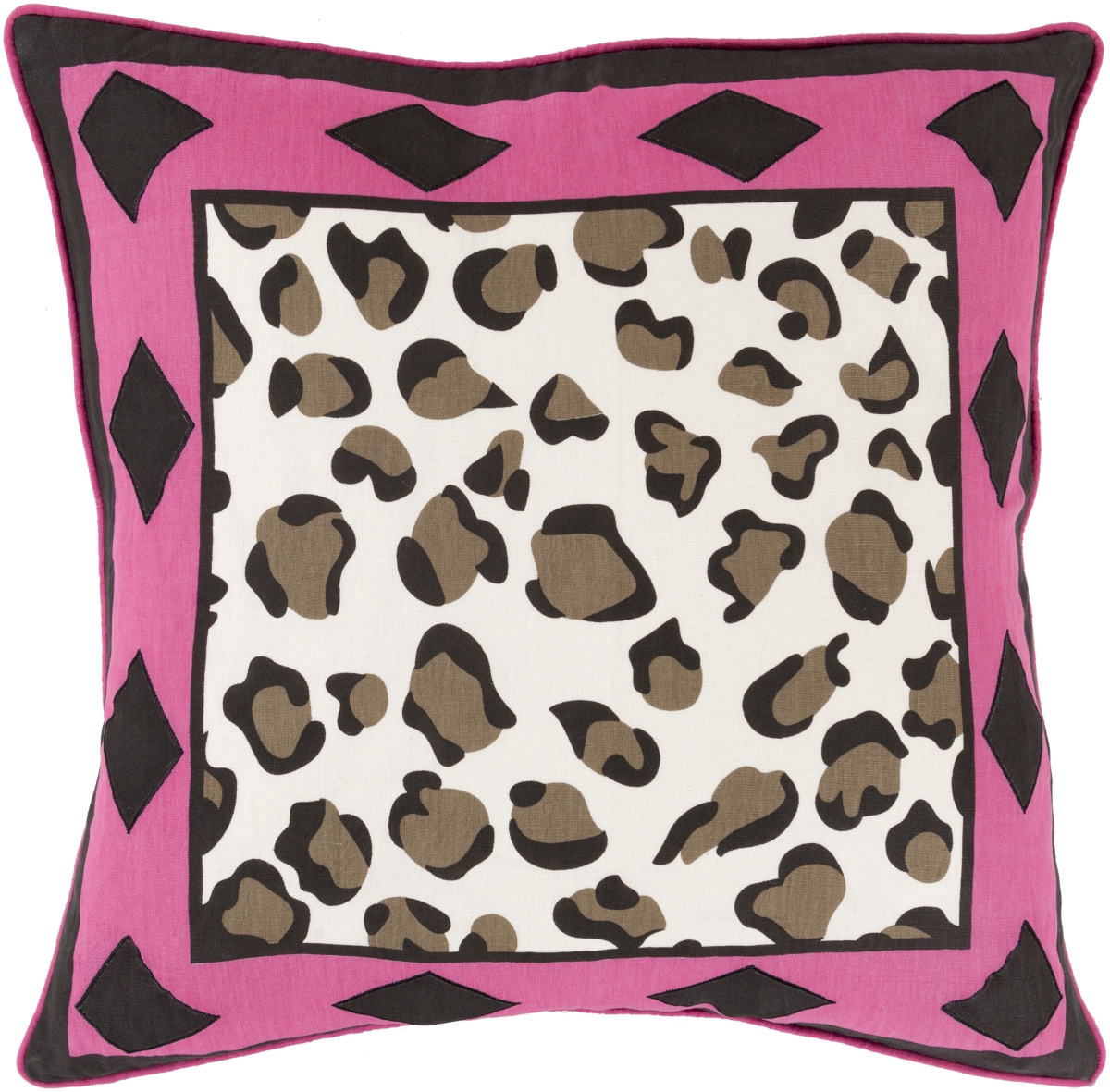 JOS002-2020D 20 x 20 in. Josephine Square Pillow Kit, Dark Brown
