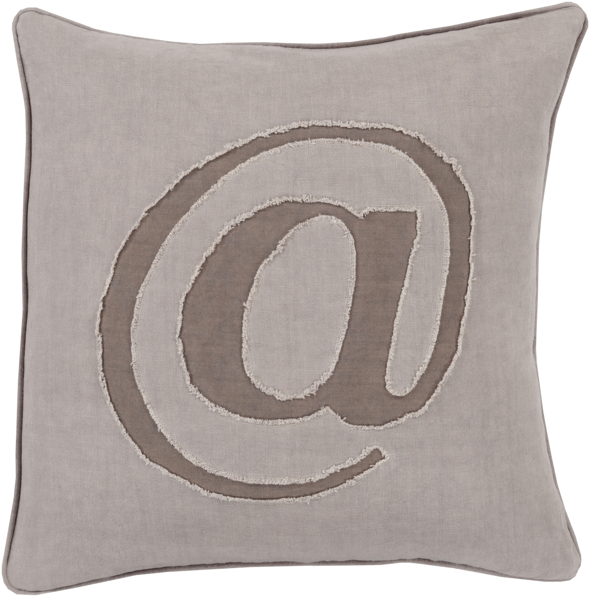 LX003-2020P 20 x 20 in. Linen Text Modern Pillow Kit, Charcoal & Light Gray