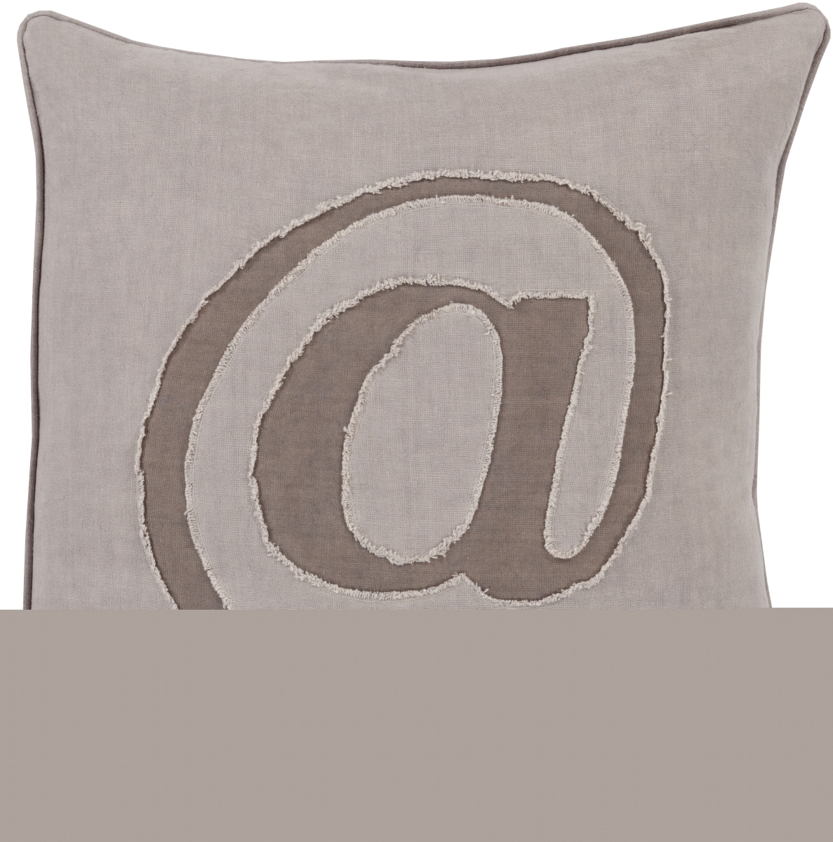 LX003-2222D 22 x 22 in. Linen Text Modern Pillow Kit, Charcoal & Light Gray