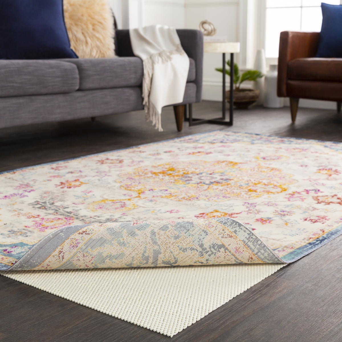 LXG-12100 12 x 100 ft. Luxury Grip LXG Rectangle Rug Pad, Multi Color