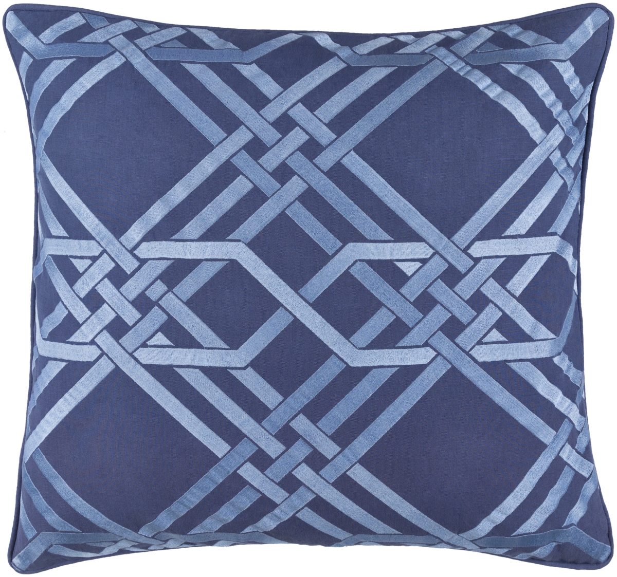 PAG003-2222P 22 x 22 in. Pagoda Square Pillow Kit, Light Blue