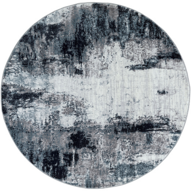 WNL2309-53RD 5 ft. 3 in. Wanderlust Machine Woven Round Rug - Multi Color