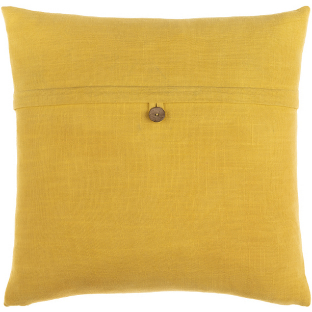 PLP009-2020D 20 x 20 in. Penelope Woven Pillow Kit - Mustard & Dark Brown