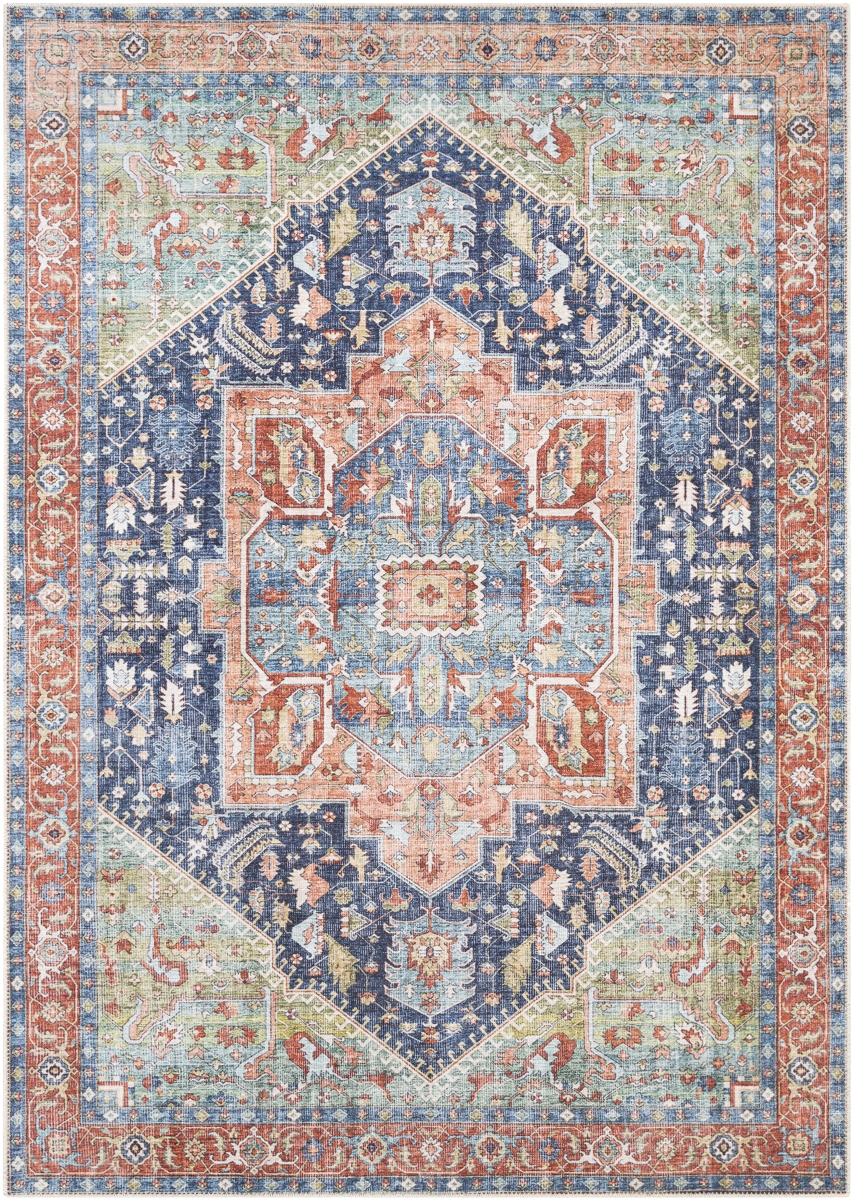 AML2311-5373 5 ft. 3 in. x 7 ft. 3 in. Amelie Machine Woven Rectangle Rug - Multi Color