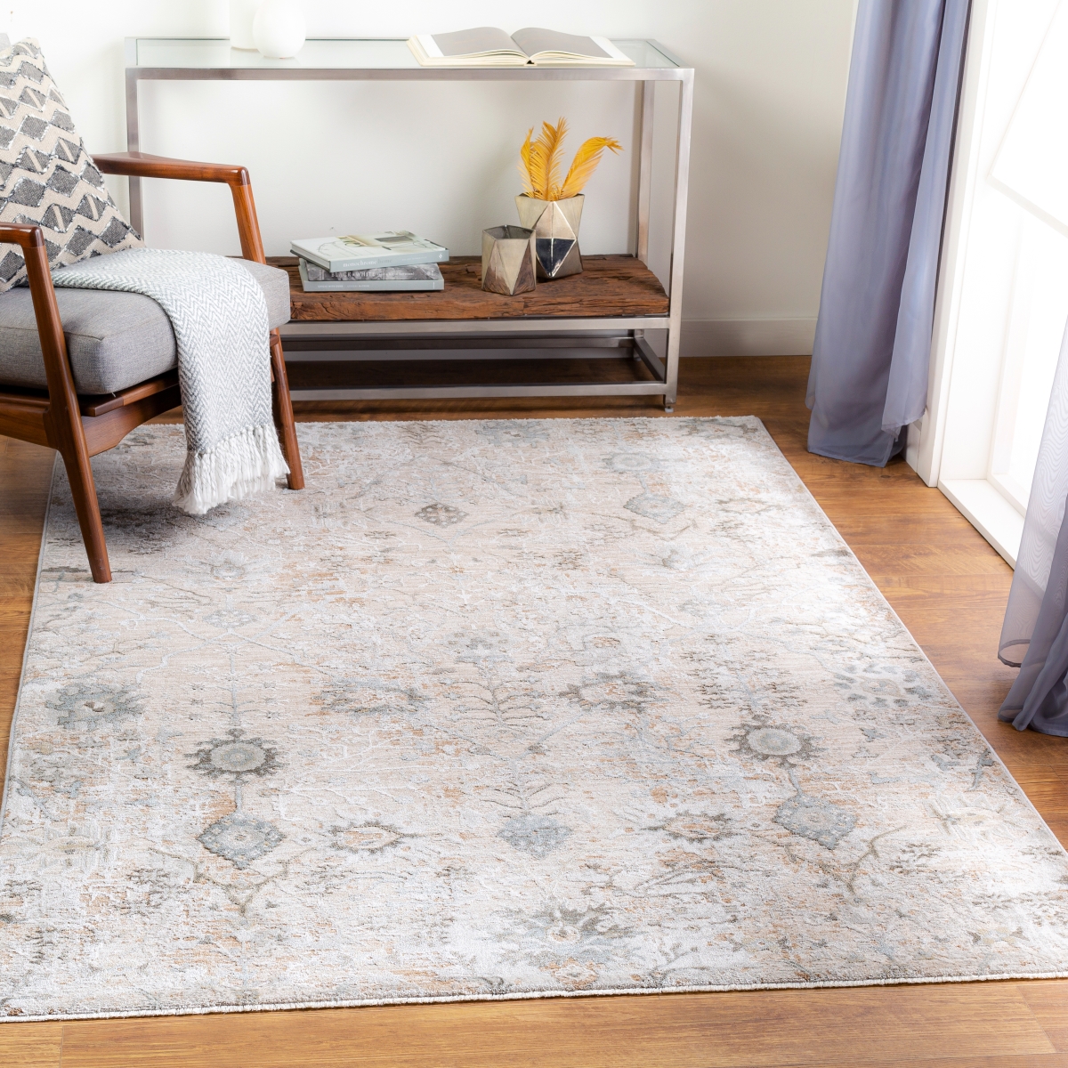 BWK2311-274 2 ft. 7 in. x 4 ft. Brunswick BWK-2311 Rectangle Rug, Multi Color