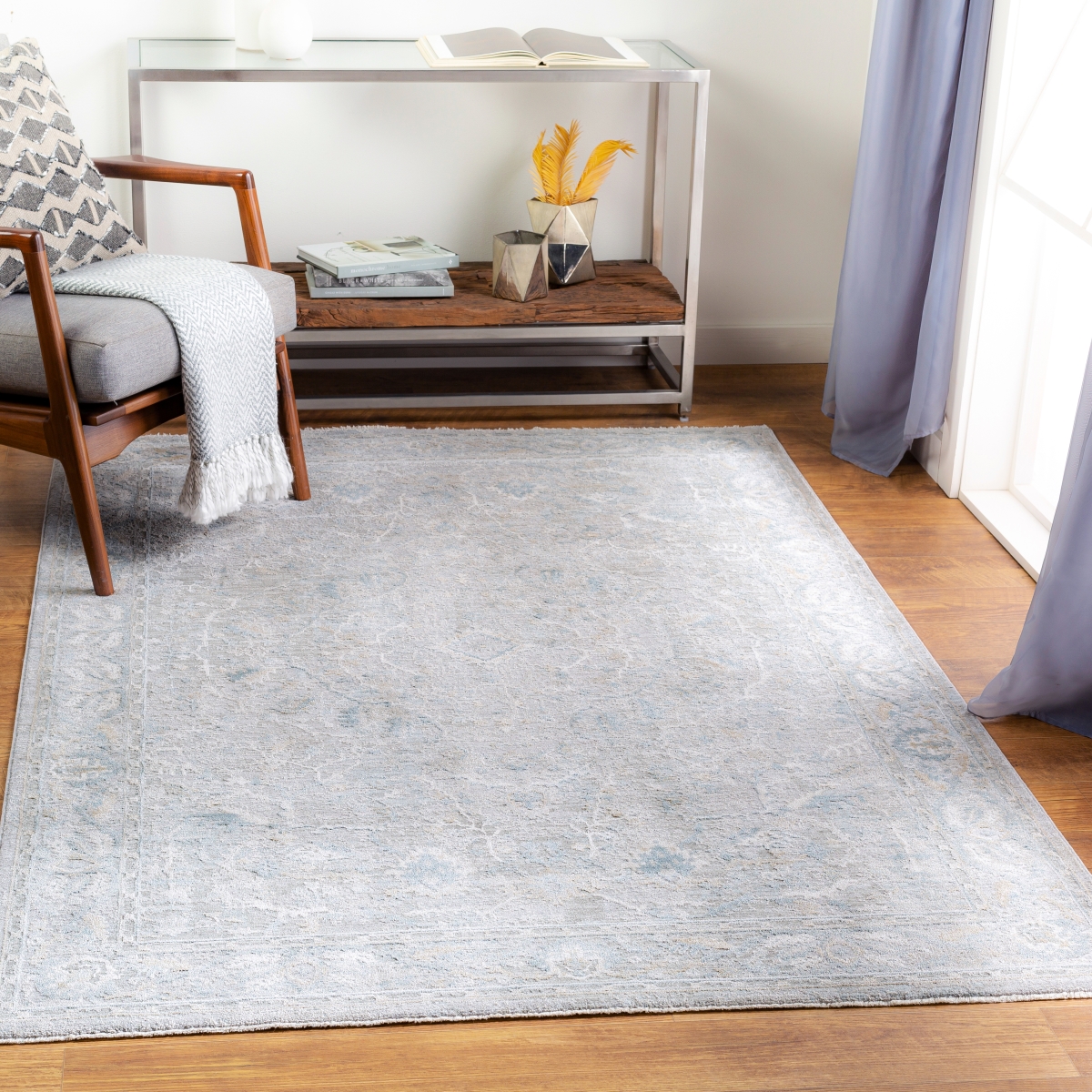 BWK2313-274 2 ft. 7 in. x 4 ft. Brunswick Machine Woven Rectangular Rug, Multi Color