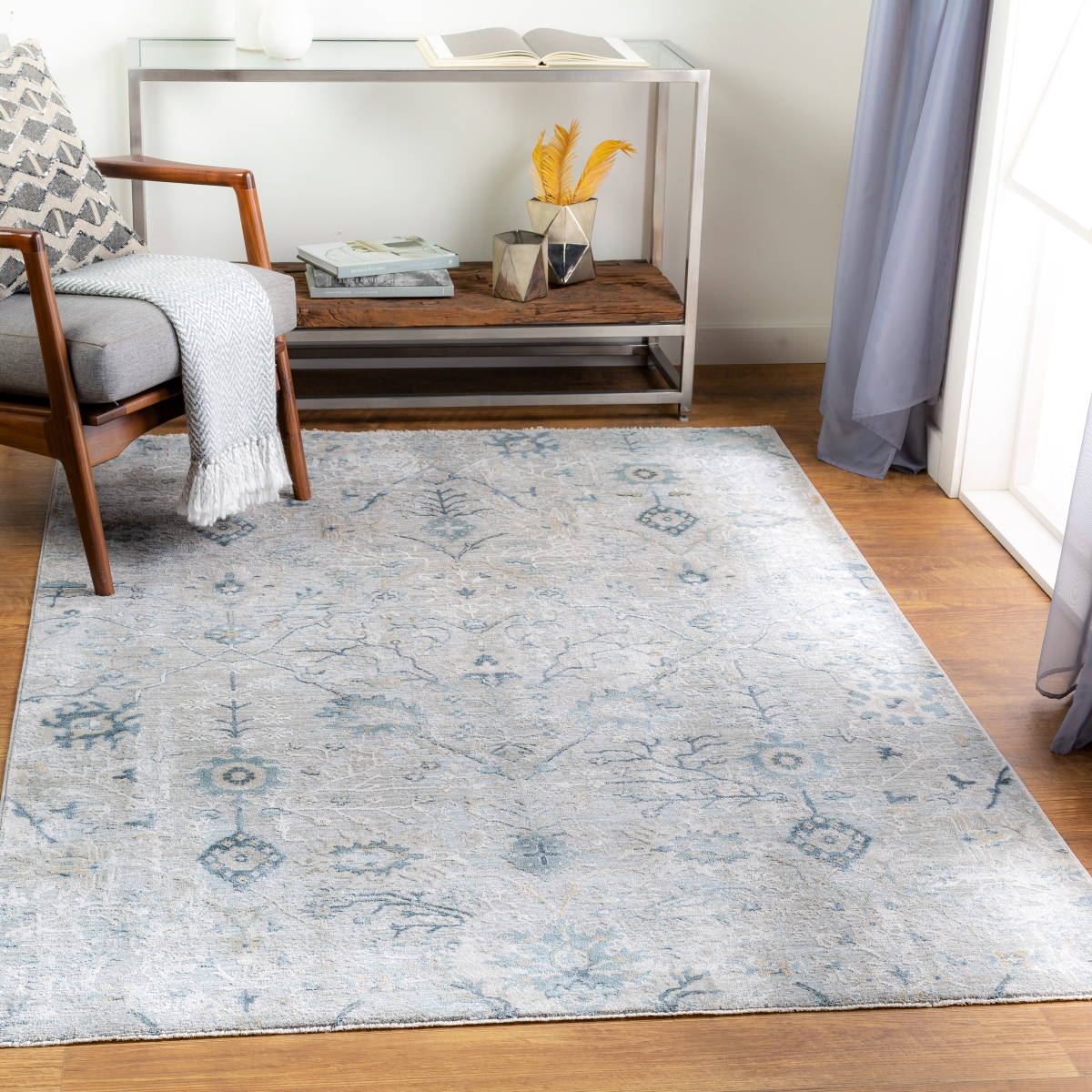 BWK2316-274 2 ft. 7 in. x 4 ft. Machine Wooven Brunswick Rectangular Rug, Multi Color